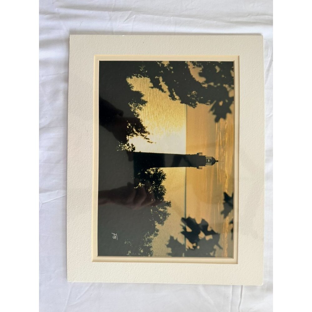 Set Of Two Matted Lighthouse Photography Prints By Sedlar Photography
